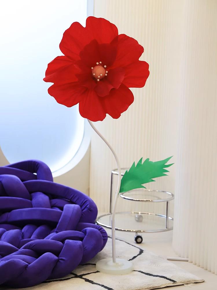 Customized Wedding Reception KT Board and Artificial Flower Display Stand
