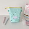 User Friendly Cloth Pen Pouches With Spacious Interior Dot Pattern Lightweight Student Essential For Classroom