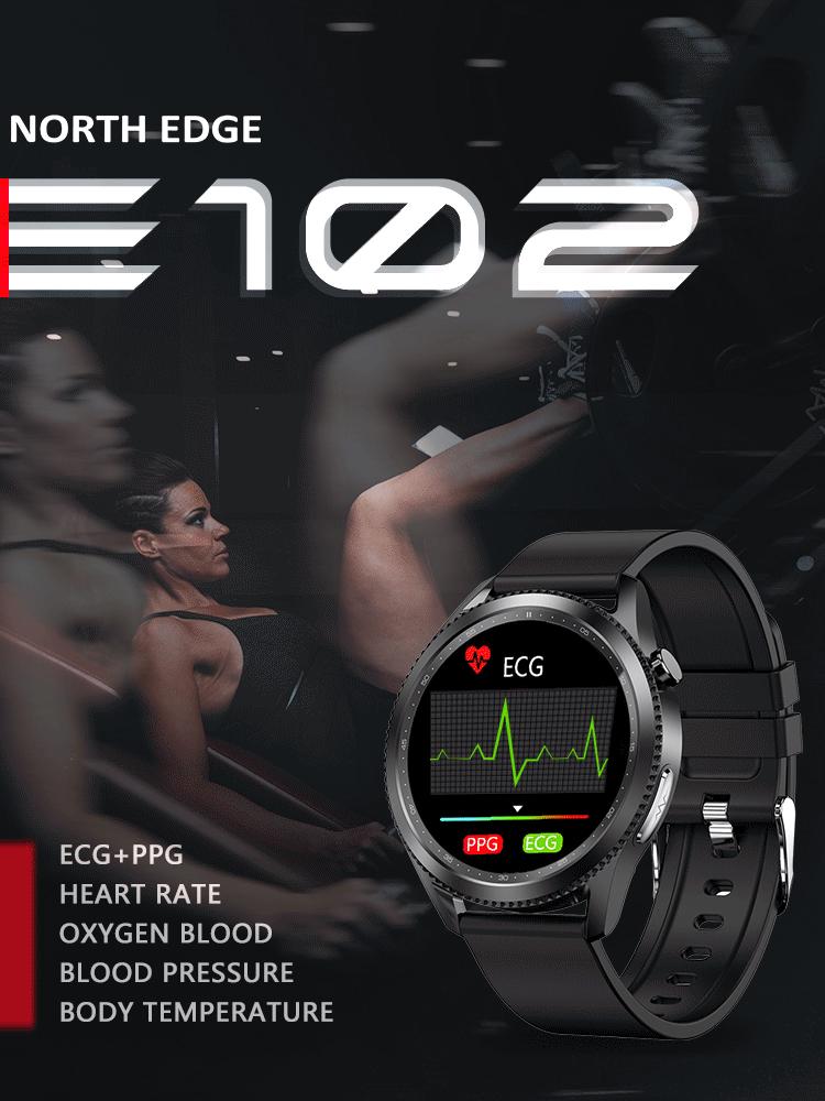 Smart ECG Watch: Health Monitor for Sleep, Blood Pressure, and Oxygen - Ideal for Elderly Men and Women