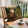 1pcs/4pcs Camping Adventure Cushions Pillowcase Polyester Cushion Cover Throw Pillow Pillowcover Home Car Sofa Decor