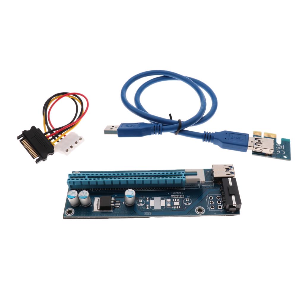 MagiDeal Extended Adapter Card Cable for USB 3.0 PCI X1 Extender Riser Cards MagiDeal Extended Adapter Card Cable for USB 3.0 PCI X1 Extender Riser Cards