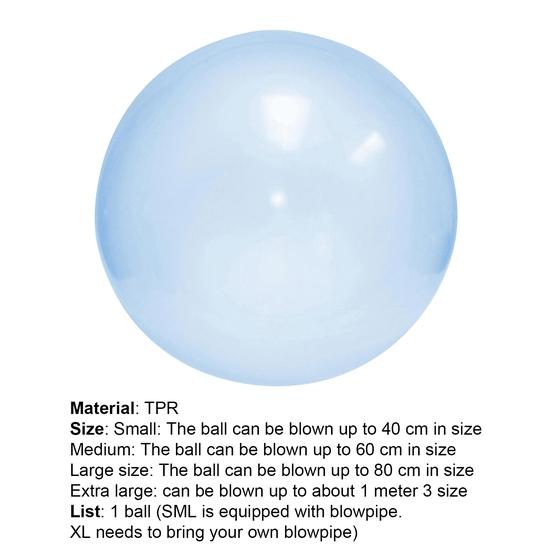 Large Interactive TPR Elastic Water-filled Ball for Outdoor Play and Trampoline Fun