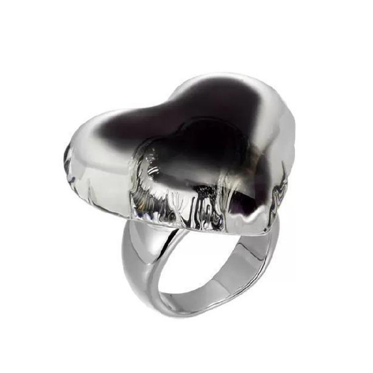 Adorable Finger Rings Party Accessories Heart Shape Adjustable Weddings Rings Alloy Texture for Fashion Casual Looks