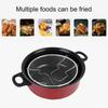 Multifunktionale Bratpfanne, Bratpfanne, Suppentopf, Topf für gebratene Spieße, Pommes-Frites-Bratpfanne, Haushaltsgebrauch