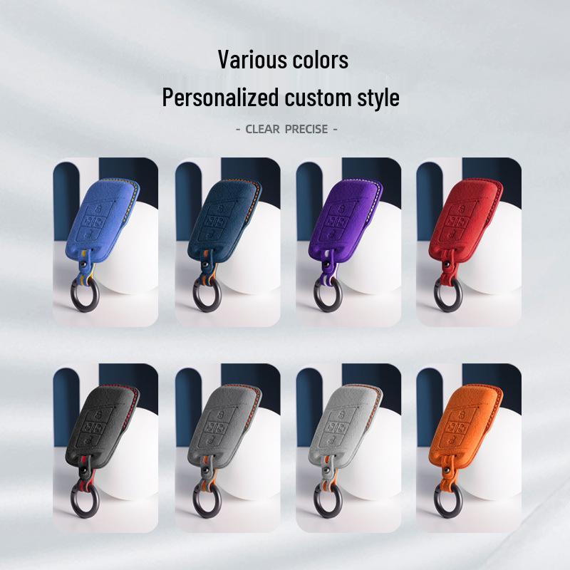 Volkswagen Car Models Three-Dimensional Alcantara Suede Key Case