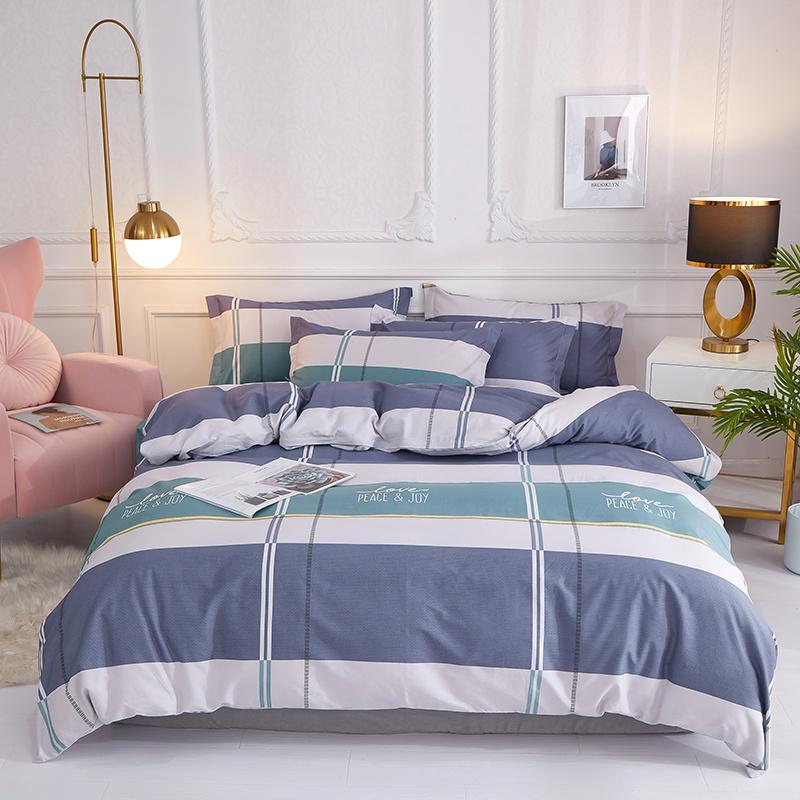 Fresh Floral Duvet Cover Set 100% Cotton Garden Style Pattern Queen Size Bedding Set Quilt Cover with Pillowcases for All Season