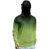Men's Quick Dry Long Sleeve Sun T-Shirt with Hood for Fishing, Running and Fitness
