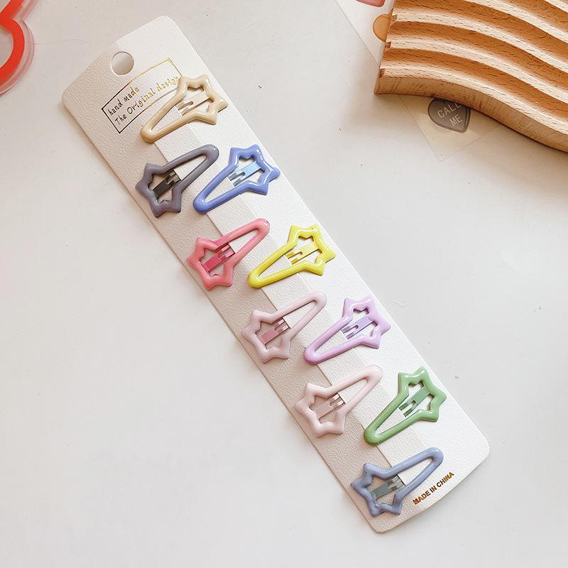 Korean Sweet Heart Cream Drip BB Hair Clip for Kids