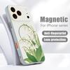 Kolorowy Wzor Kwiatów Etui Na iPhone 17 Pro Max Magnetyczne Do Magsafe Hybrydowe Cienkie Matowe Pokrowiec Na iPhone 16 15 14 13 Pro Max