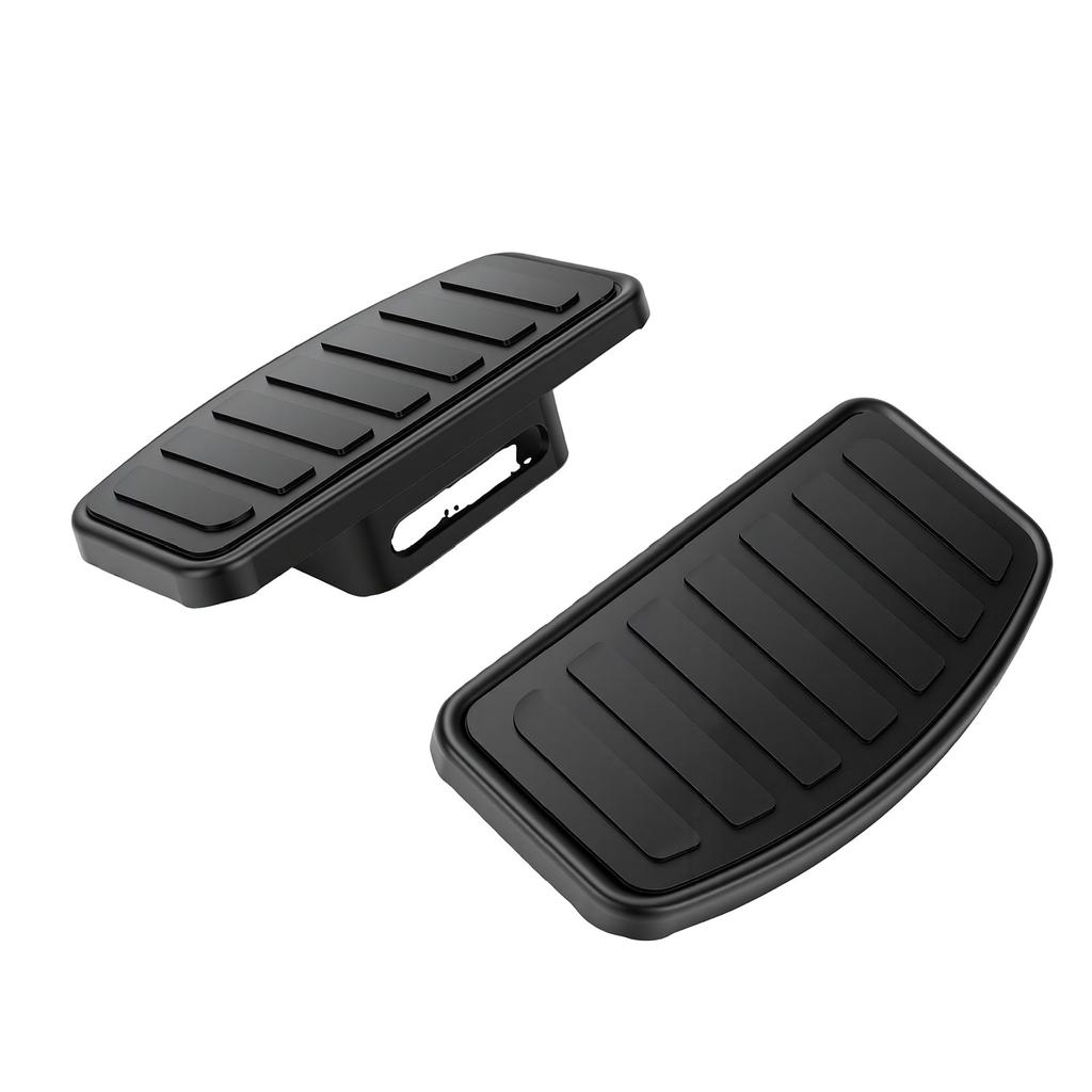 2pcs Motorcycle Footboard Front Foot Rest Pedal Replacement for V Star Drag Star V MAX Adjustable Black
