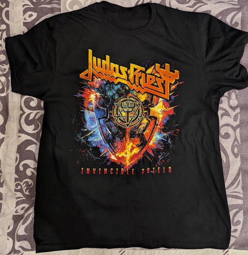Футболка Judas Priest Band Invincible Shield Tour 2024 Хлопок Унисекс S-5XL M359 Унисекс Футболка L