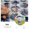 58MM Badge Making Film: Star Design, Broken Glass Protective Layer