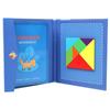 Wooden Jigsaw Magnetic Tangram Puzzle Book Educational Toys For Children Baby Kid Portable Montessori Learning Intelligence
