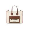 Freya Adjustable Strap Cotton Canvas And Leather Tote Bag Women Tote Bags Natural Brown 80441431