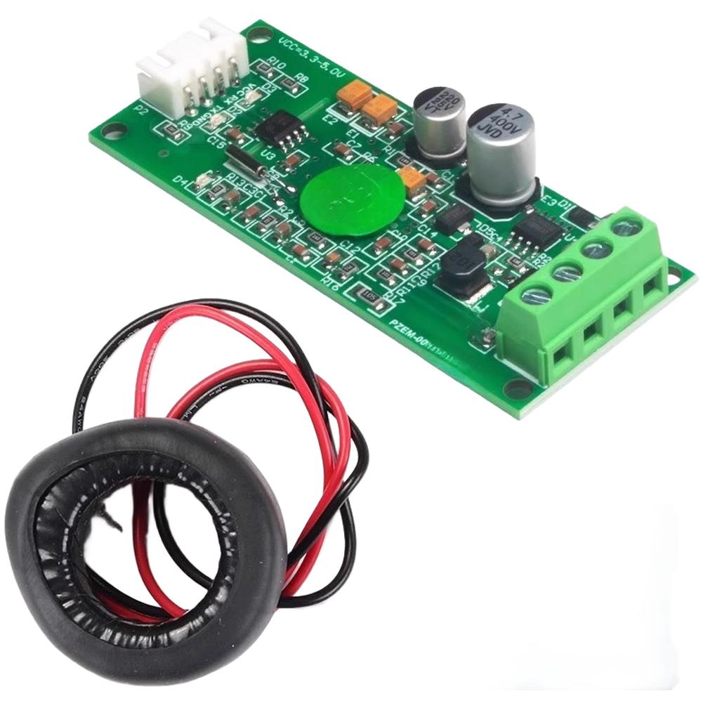 1pc 100A AC Current Voltage Power Energy Meter Serial Port Module With Shell For Electrical Devices Accessories