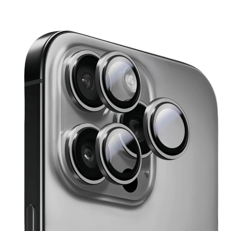 1-3Pcs Metal Camera Protector For 17 Pro Max 17 Air 14 15 16 Pro Max Plus Alloy Ring With Tempered Glass Back Lens Cover Cap 4