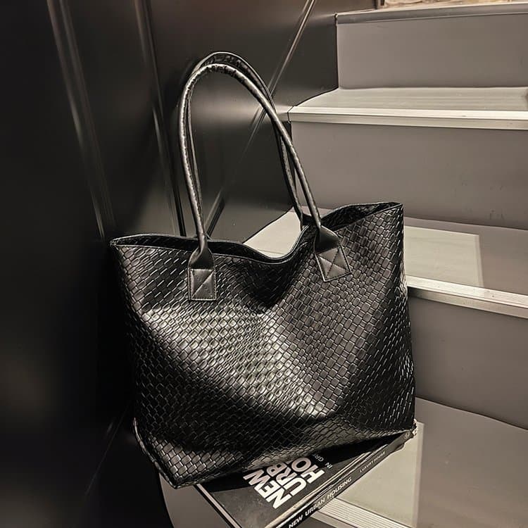 Women's Fashion Versatile PU Large Capacity Tote Bag