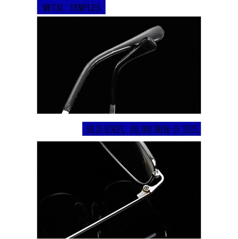 Anti Blue Light Glasses square Cermin Mata Silau Computer Eyeglasses for Women Men Fashion Metal Frame Specs