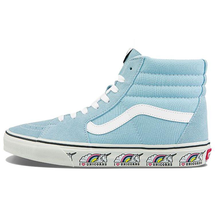 Vans Sk8 Unicorn Fabric Casual High-Top Skate Shoes Unisex Sneakers Navy-Blue VN0A5HXV5O5