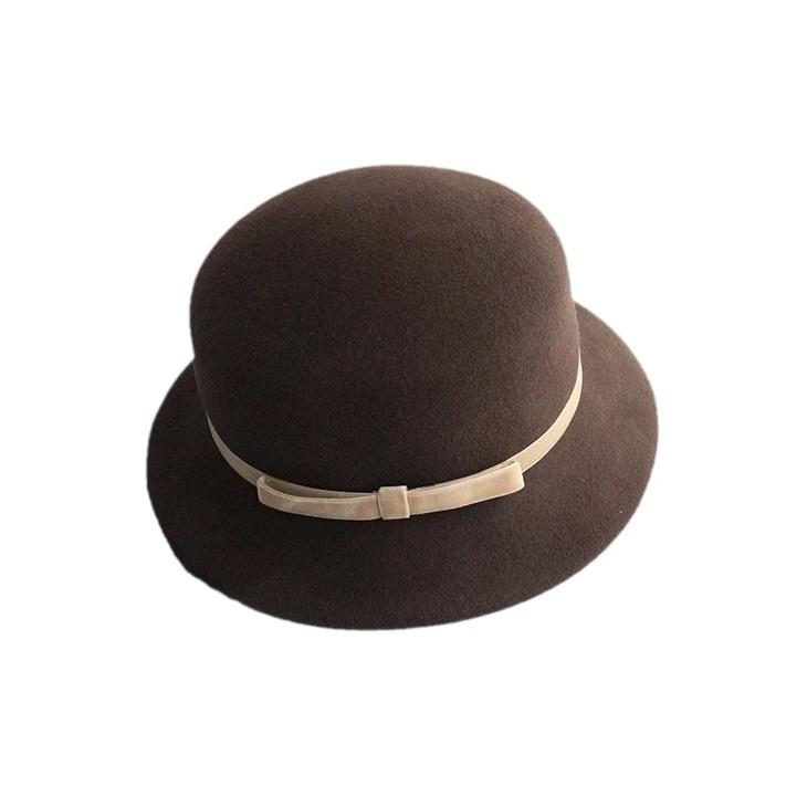 Chapeau Cadeau Nœud Papillon avec Nouveau Visage Petit Chapeau de Pêcheur Mode OL Élégant et Polyvalent