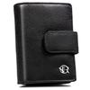 Women's Leather Wallet R-D1503-NCD-BL-8398 Black