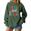 Women's Loose Comfortable Casual Fashionable Character Printing Round Neck Long Sleeved Sweatshirt