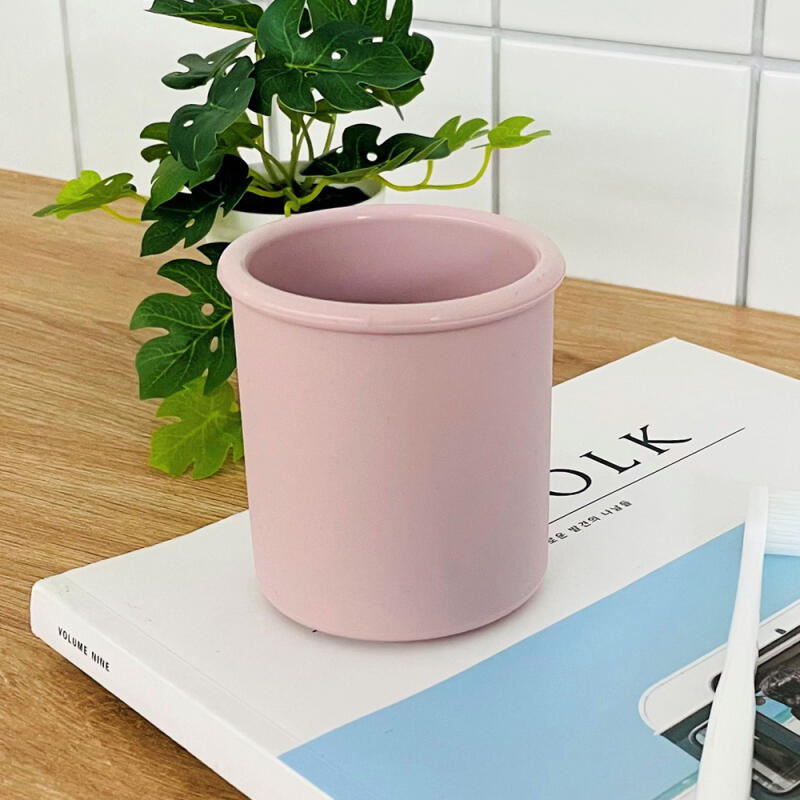 3 soft silicone toothbrush cups pink