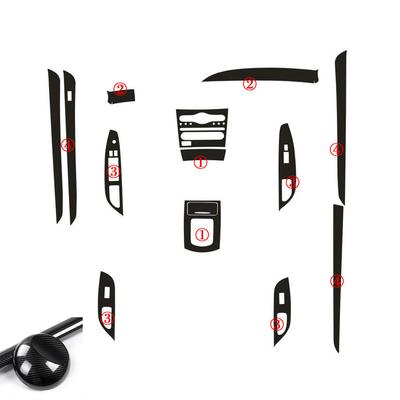 Interno con Motivo Fibra di Carbonio 5D, Fai da Te, Decalcomanie Trim Per Infiniti G25 G37 2009-2013