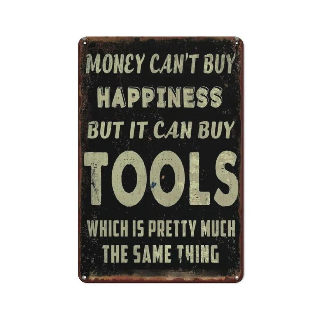 HD Tin Sign Funny Bathroom Humor Vintage Metal Wall Art Retro Toilet Decor Set