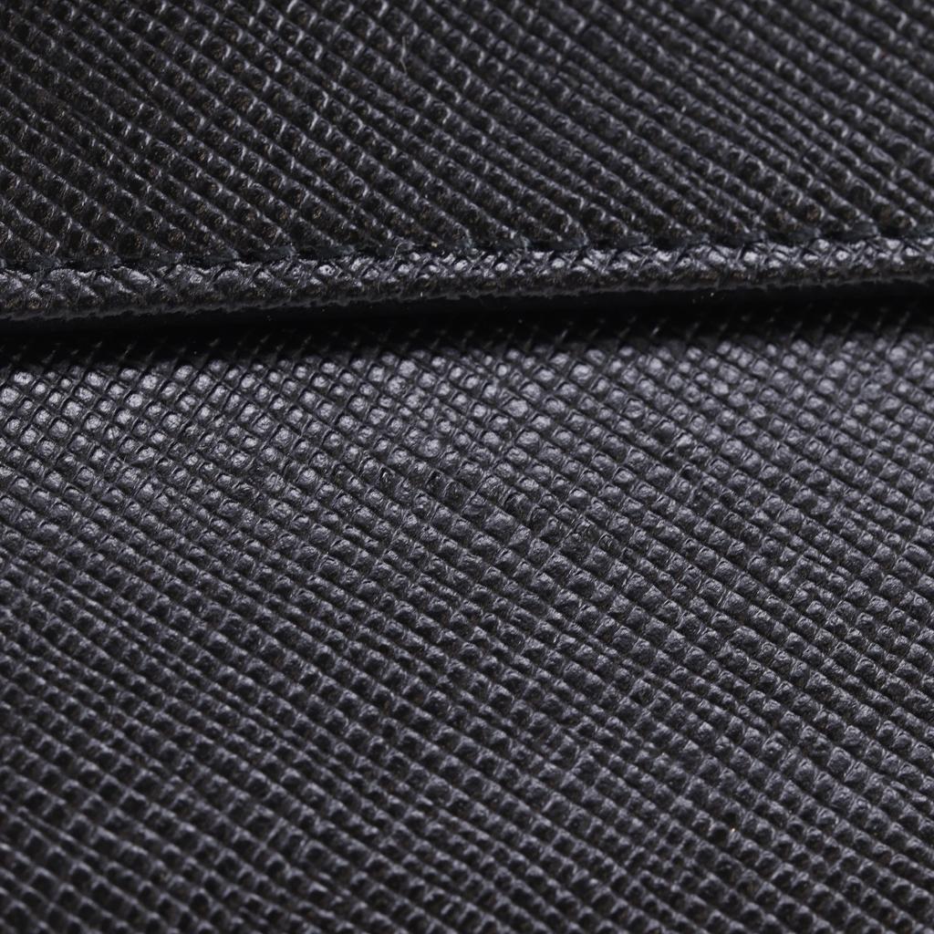 PRADA Tri-fold wallet black Nylon unisex Used