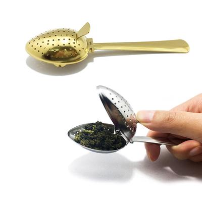 Tee-Ei aus Edelstahl für losen Tee, Sieb für losen Tee, Silber, für losen Tee, steileres Netzsieb, Tee-Ei, Filterlöffel