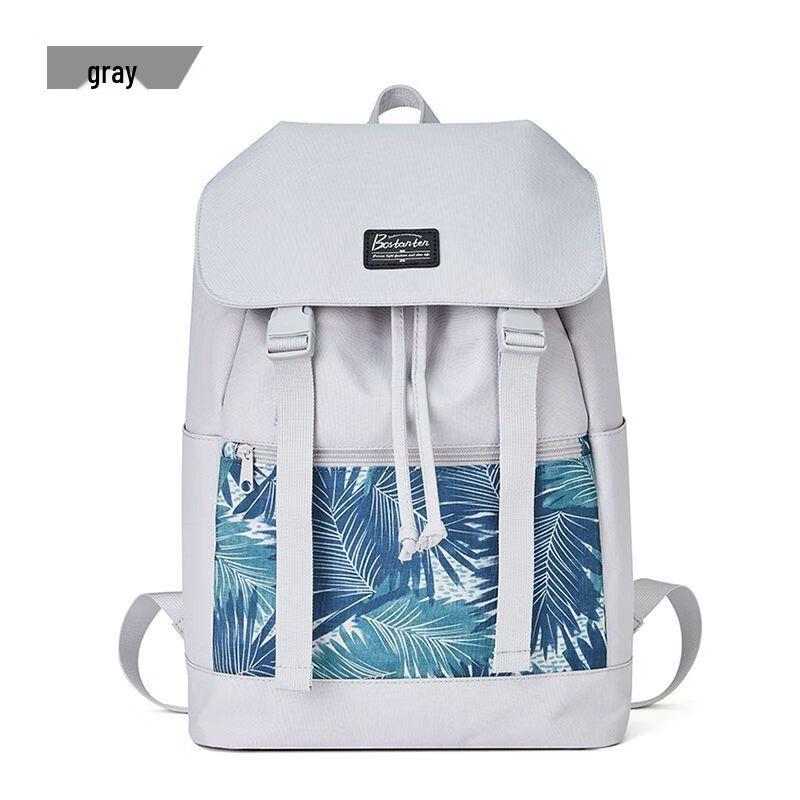 Japanese Style Floral Canvas Backpack One Size