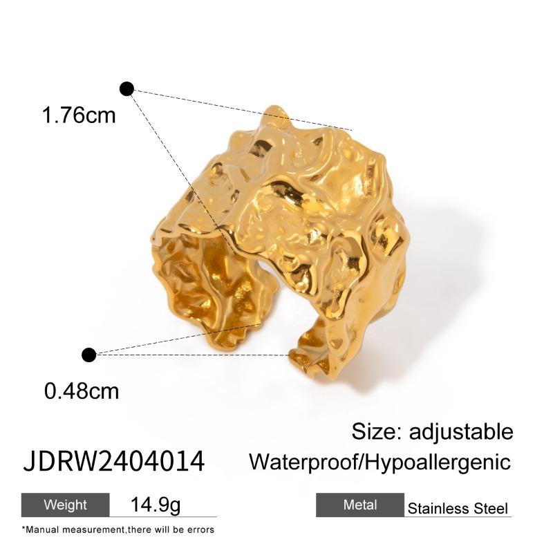 Ring Titanium Steel Jewelry of Luxurious and High-end Style Finger Ring Stainless Steel Accessory