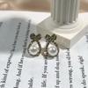 New Pearl Earrings Women's Simple Temperament Versatile Stud Earrings Douyin Jewelry Exquisite Bow
