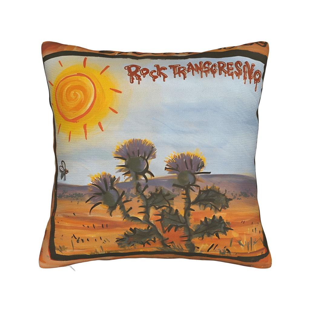 Rock Extremoduro Band Whales and Sun Pillow Cover  Square Cushion Cover Fashion Pillow Case For Sofa Bedroom Home Decor