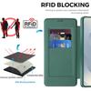 For Samsung Galaxy S26 Ultra Magnetic Case RFID Blocking Card Holder Leather Phone Cover with Lens Film