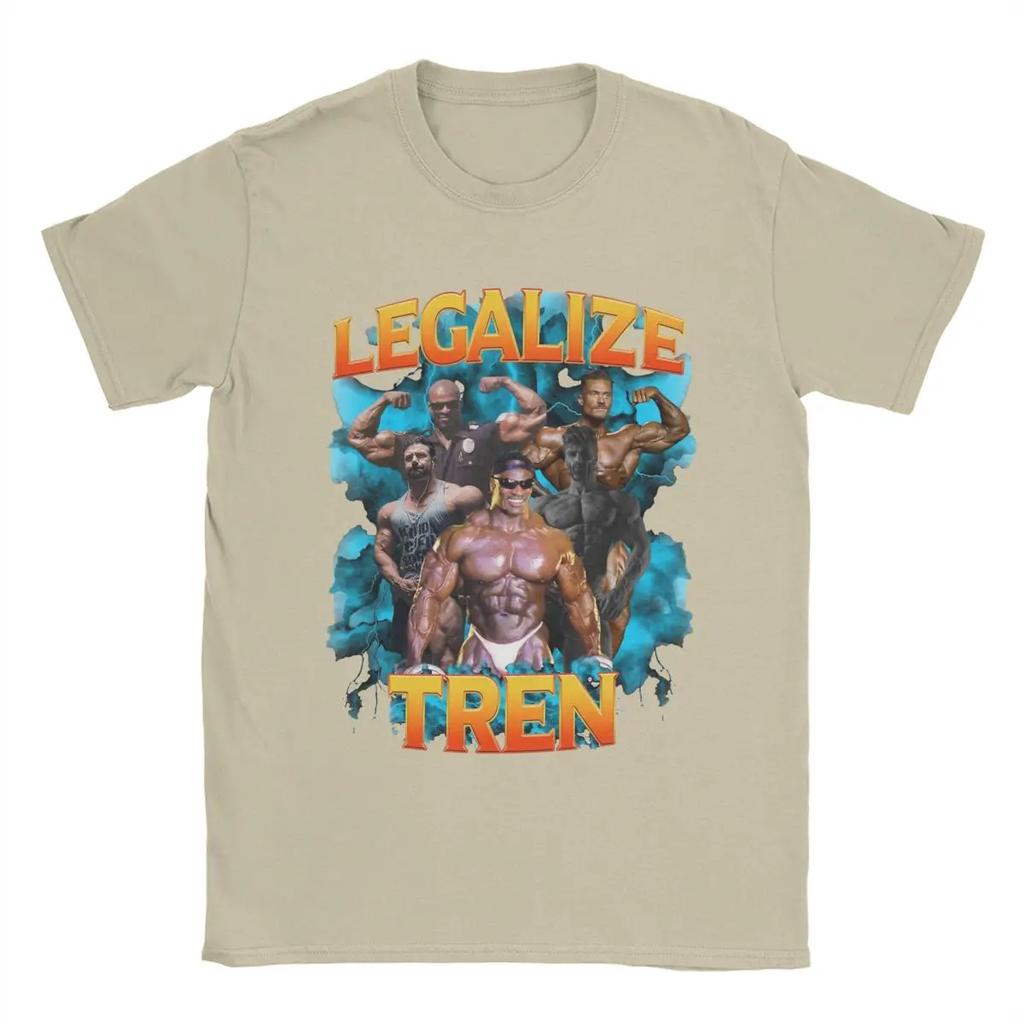 Ronnie Coleman Koszulki Męskie Koszulki Casualowe Krótki Rękaw Okrągły Dekolt T-Shirt 100% Bawełna Odzież Plus Size