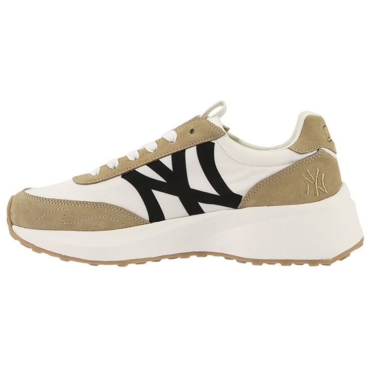 MLB Chunky Jogger New York Yankees Bequem Vielseitig Rutschfest Langlebig Niedrig geschnitten Dad Shoes Unisex Sneaker Khaki 32SHX1111-50B 36.5 white