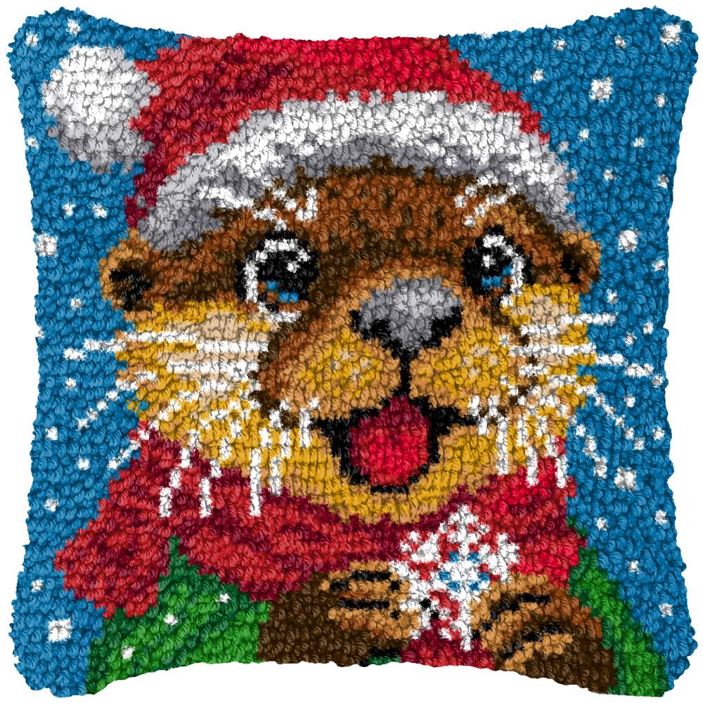 Animal Cat Dog Latch Hook Cushion Kits Pillow Case Crochet Crafts Yarn For Love &Heart Embroidery Cushion Sofa Bed Cover 