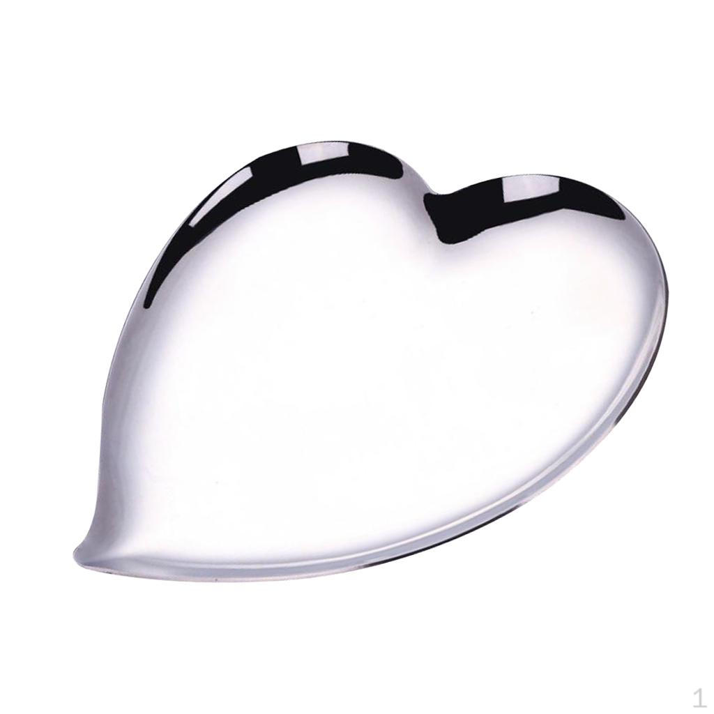 Creative Stainless Steel Holder Shaped Salad Tray for Home, Hotel, Buffet, Restaurant, Party Heart