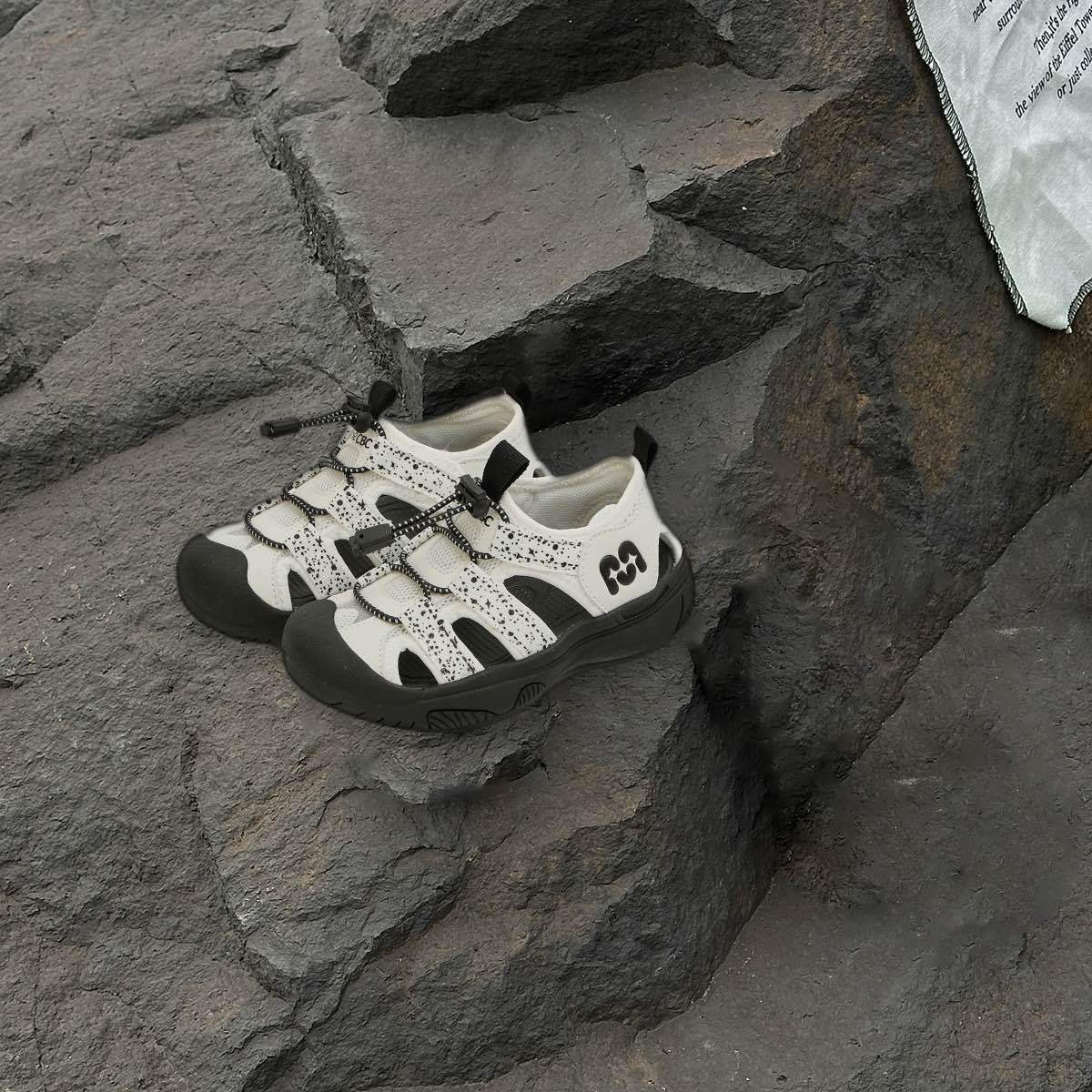 

XSHX Функция отслеживания ручья Детские японские уличные профессиональные сандалии Баотоу Летние дышащие мужские и женские [Обувь Вэньчжоу] 25