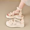 Platform Sandals Women's New Summer Fashion Versatile Design Sense Niche Temperament One-word Shoes