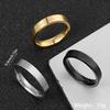 304 Stainless Steel Ring4mm Matte Plain Ring Fashionable High-end Titanium Steel Jewelry Factory Direct Sale