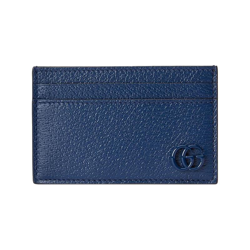 Gucci Double Glogo short leather wallet