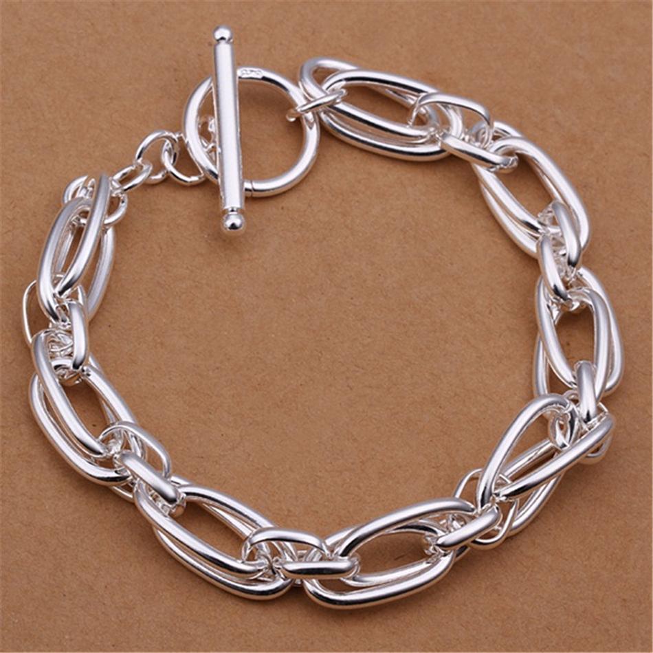 URMYLADY for men women chain 925 silver bracelets noble wedding gift party fashion jewelry Christmas gifts