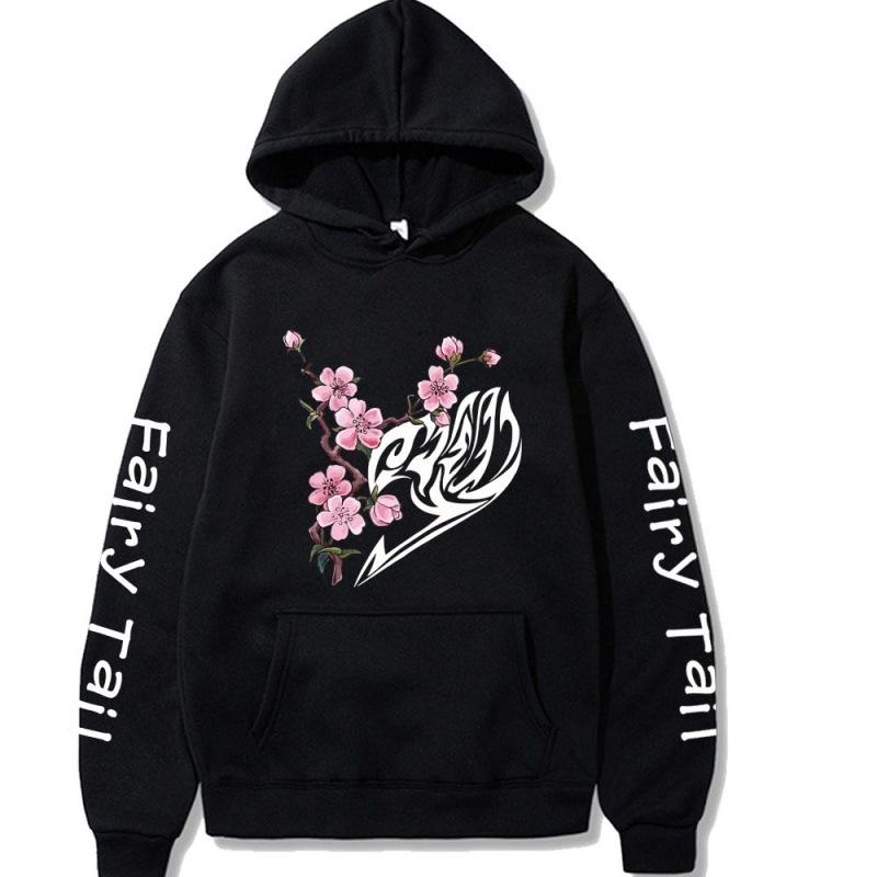 Japanese Anime FairyTail Men's Hoodie Vintage Unisex Pullover Men Vintage Graphic Hoody Tops Oversize Clothing