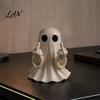 Quirky Ghost Figurine Halloween Figurine, Funny Spooky Middle Finger Statue, Table Decorations, Cartoon Cute Resin Holiday Desktop Ornament Decor for