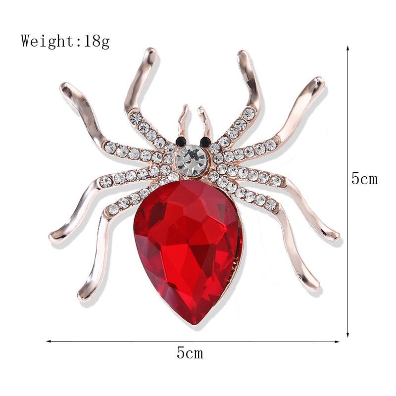 Fashion Creative Crystal Spider Animal Brooch Pin Women's Jewelry Accessories Brooch