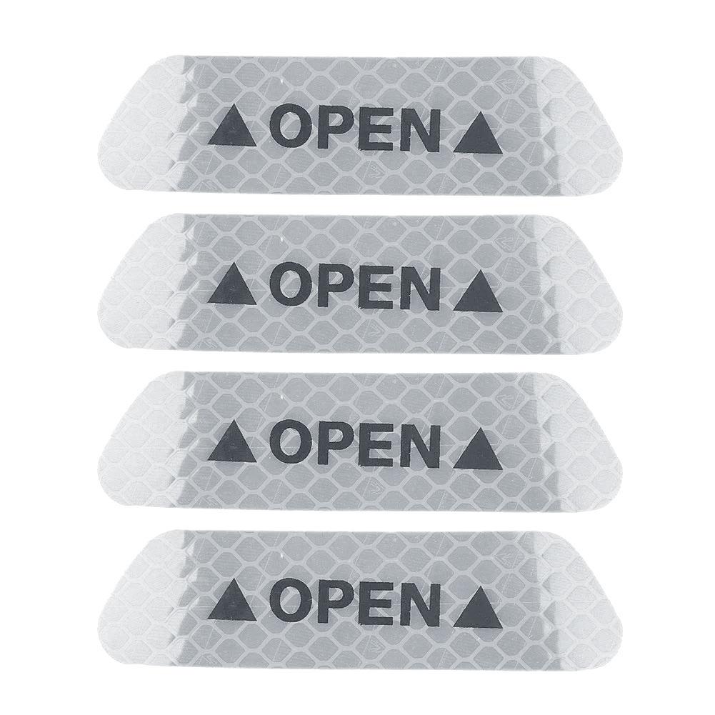 Reflective Car Door Sticker Safety Opening Warning Reflector Tape Decal Car Accessories Exterior Interior Reflector Sticker