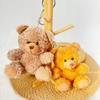 Wearable Teddy Bear Keychain Pendant – Plush Toy Gift for Graduation Season with Logo Print